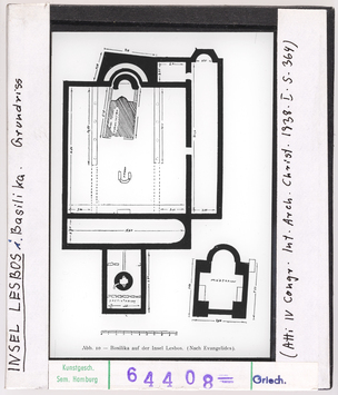 Vorschaubild Lesbos: erste Basilika, Grundriss 